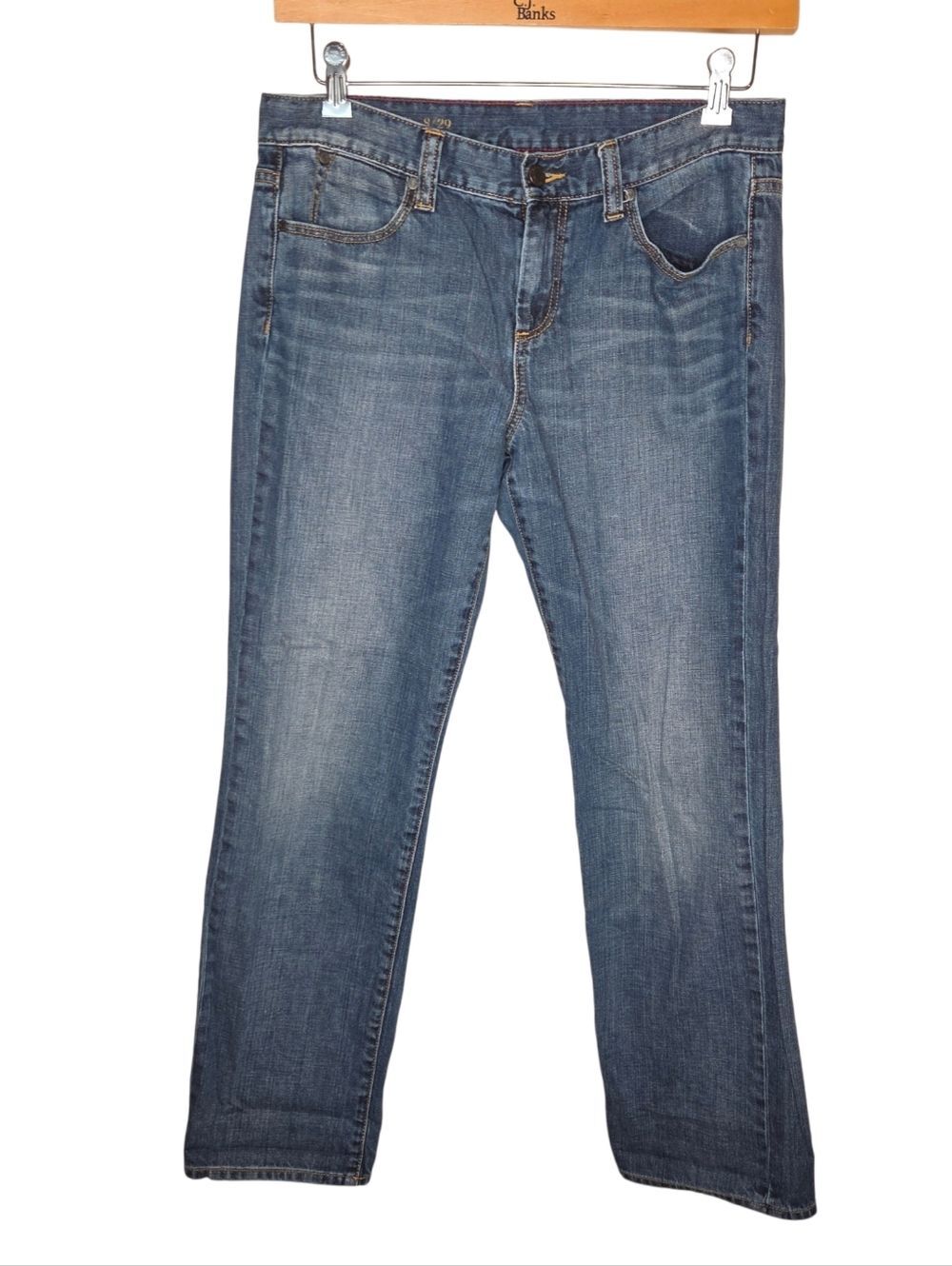 Talbots Boyfriend Fit Denim Jeans, Size 8/29, Medium Wash, Rigid, 100% Cotton